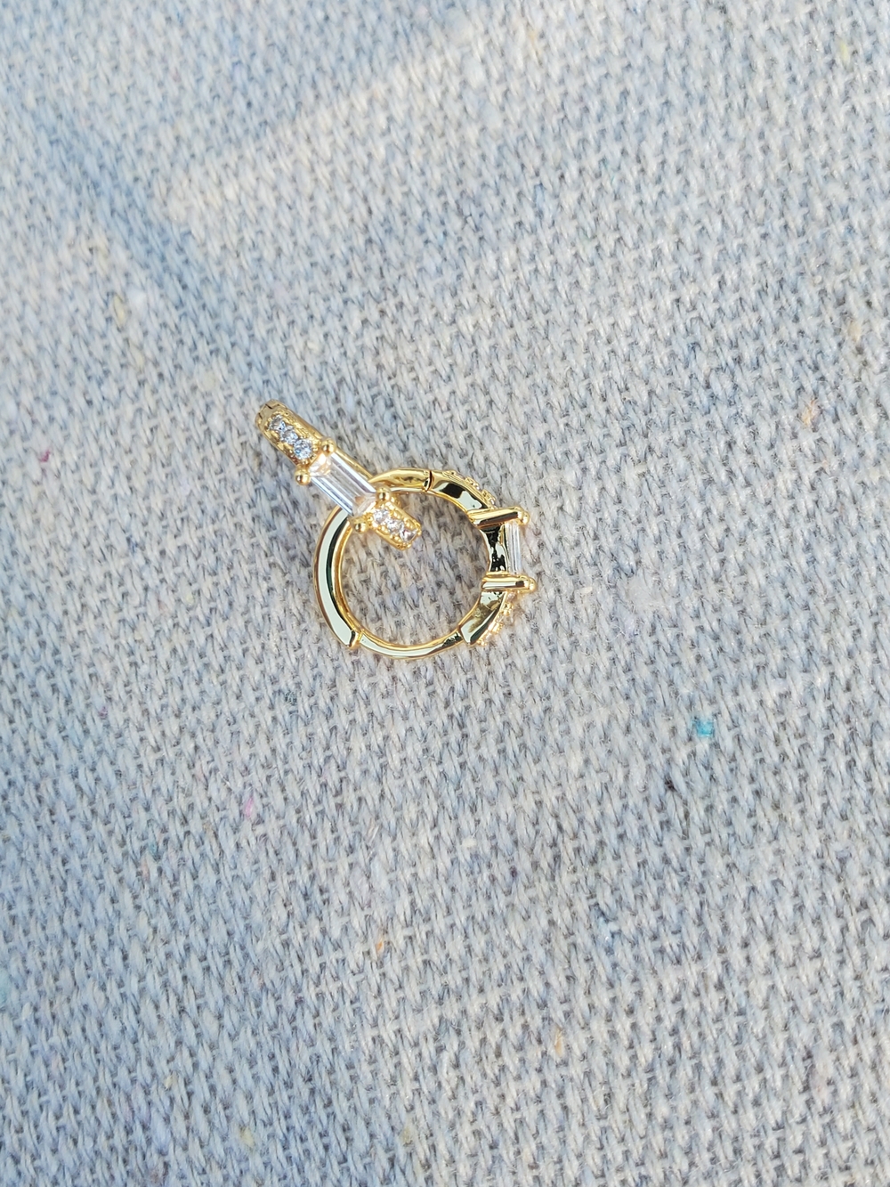 Gold Cake Shop Hoop Earring - Small